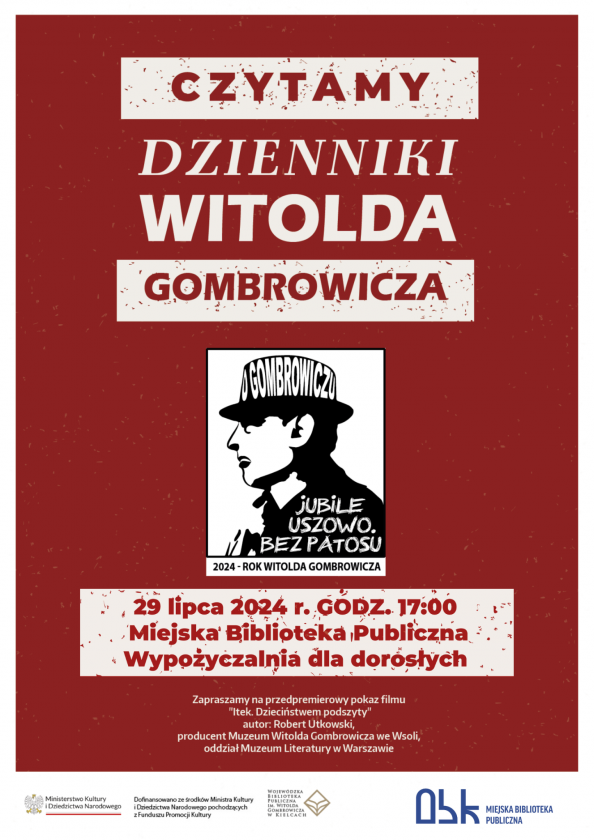 Czytanie Gombrowicza w ostrowieckiej bibliotece 