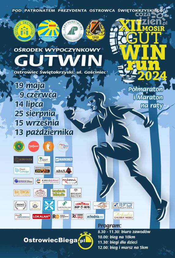 Ruszyły zapisy do 4. rundy XII MosirGutwinRun 2024!
