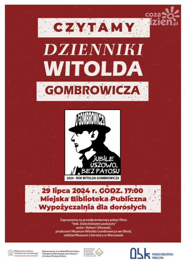 Czytanie Gombrowicza w ostrowieckiej bibliotece 