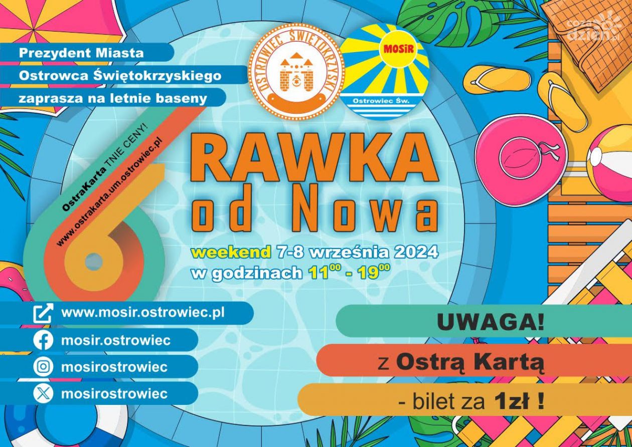 W weekend letnie baseny na Rawce... za złotówkę!
