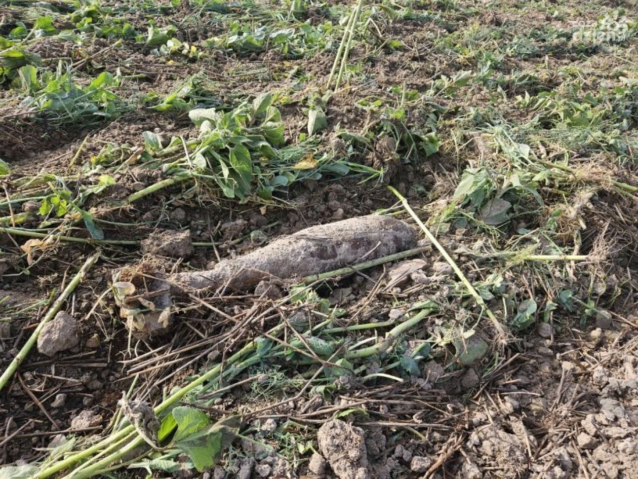 Bomba z II Wojny Światowej na polu w gminie Iwaniska