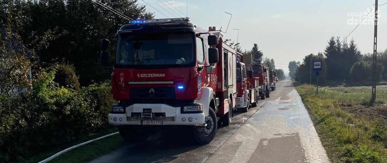 Pożar budynku mieszkalnego w miejscowości Sędziszów