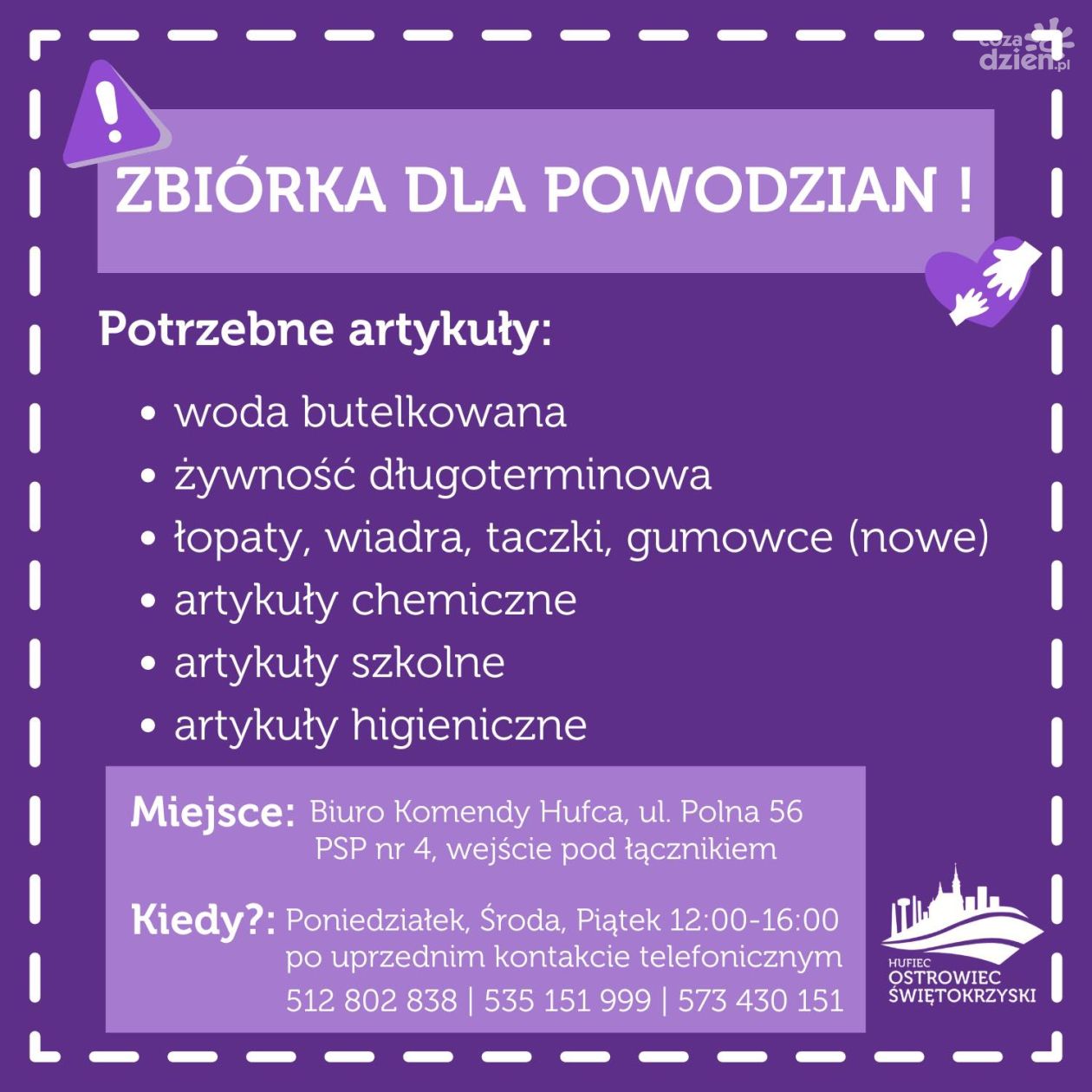 Ostrowieccy harcerze z pomocą dla powodzian 