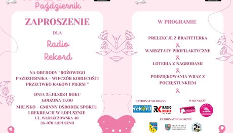 Różowy Październik - Wieczór Kobiecości Przeciwko Rakowi Piersi