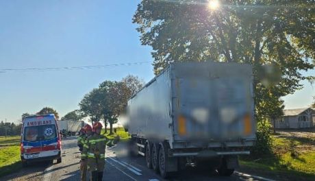 Zderzenie ciężarówek w powiecie opatowskim