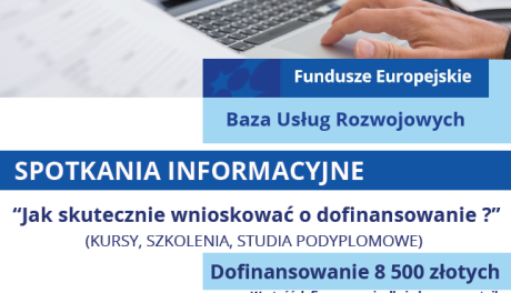 Spotkania informacyjne dotyczące dofinansowań usług rozwojowych