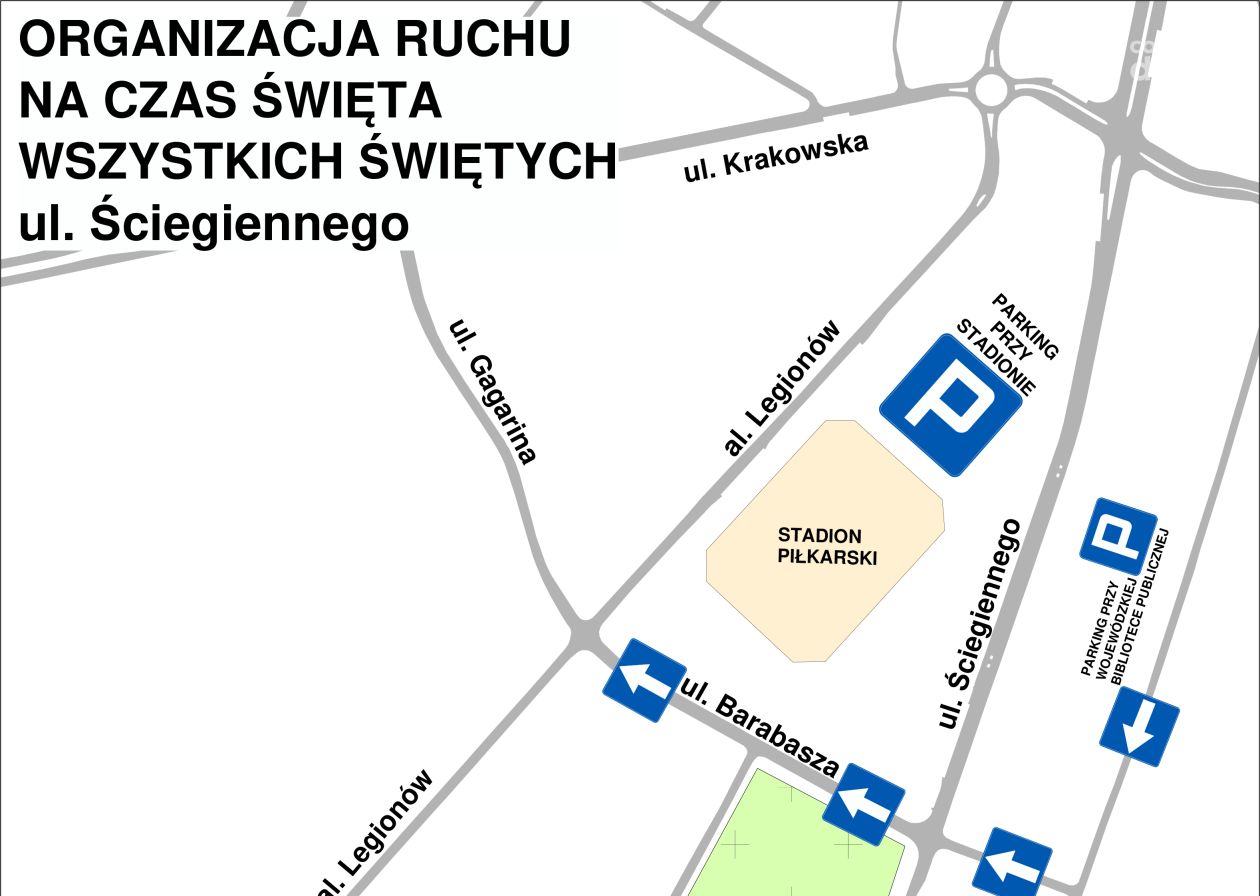 Organizacja ruchu w okresie Wszystkich Świętych 