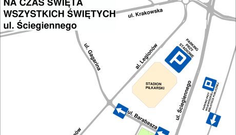 Organizacja ruchu w okresie Wszystkich Świętych 