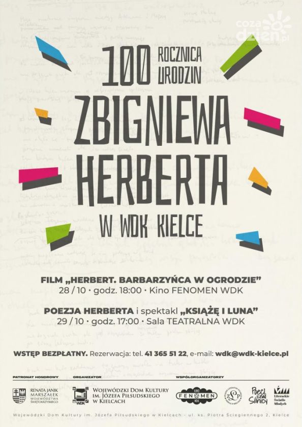 100. rocznica urodzin Zbigniewa Herberta