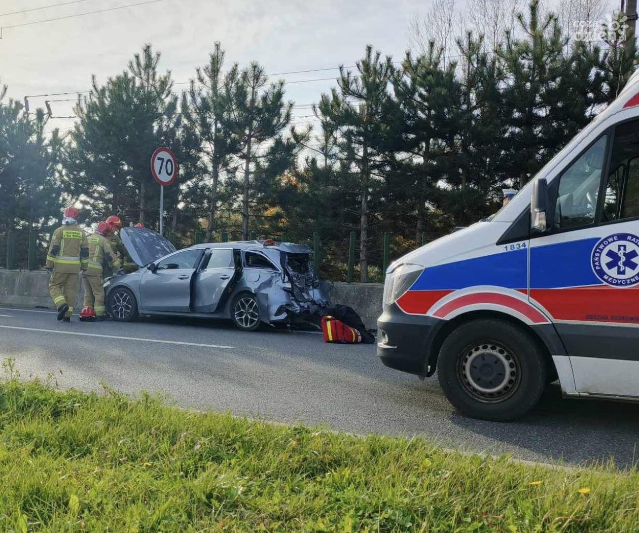 Wypadek na Alei 25-lecia w Ostrowcu