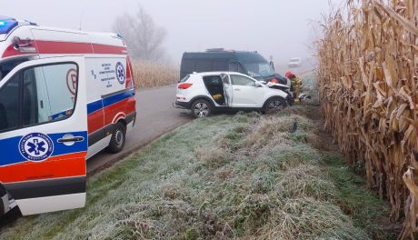 Trzy osoby w szpitalu po wypadku obok Pińczowa