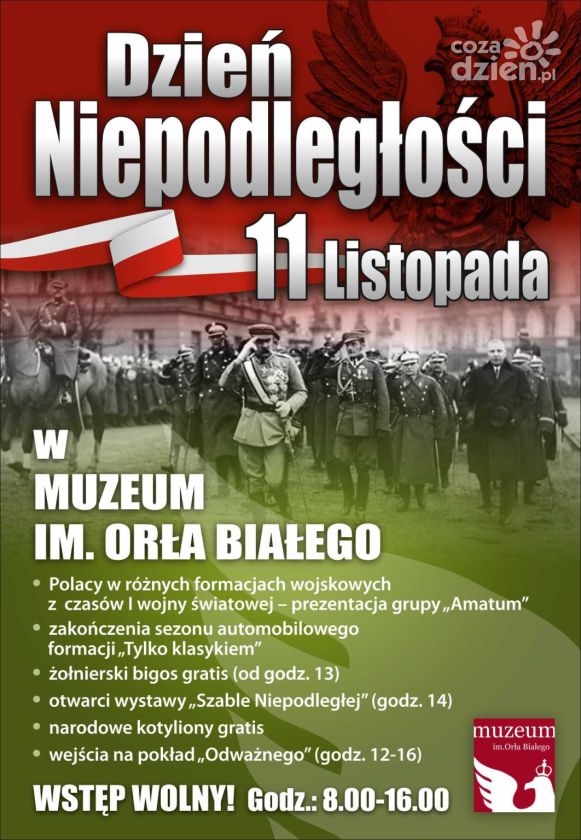 Liczne atrakcje w Święto Niepodległości w Muzeum Orła Białego