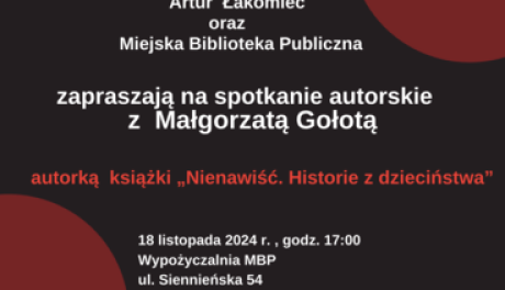 Spotkanie z dziennikarką Małgorzatą Gołotą  w ostrowieckiej bibliotece 
