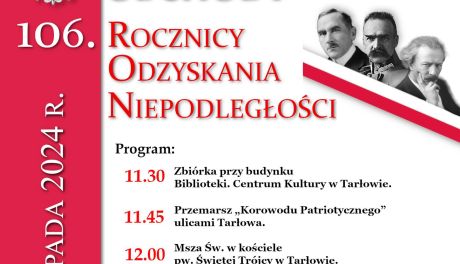 Obchody 106. Rocznicy Odzyskania Niepodległości w Tarłowie