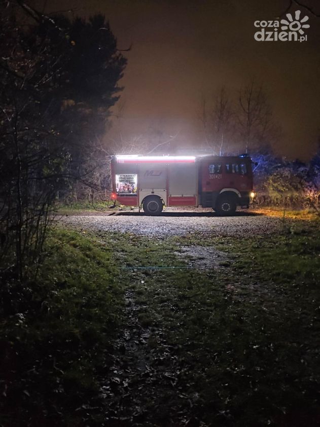 Pożar na kompleksie Ogródków Działkowych w Kielcach