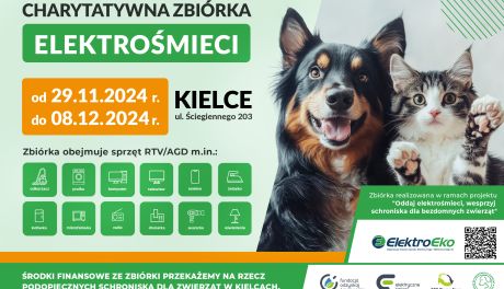 Elektrośmieci na ratunek podopiecznym kieleckiego Schroniska 