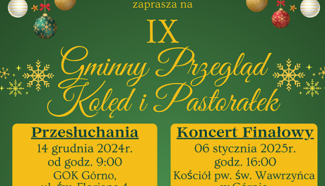 9. Gminny Przegląd Kolęd i Pastorałek w Górnie pod patronatem Radia Rekord