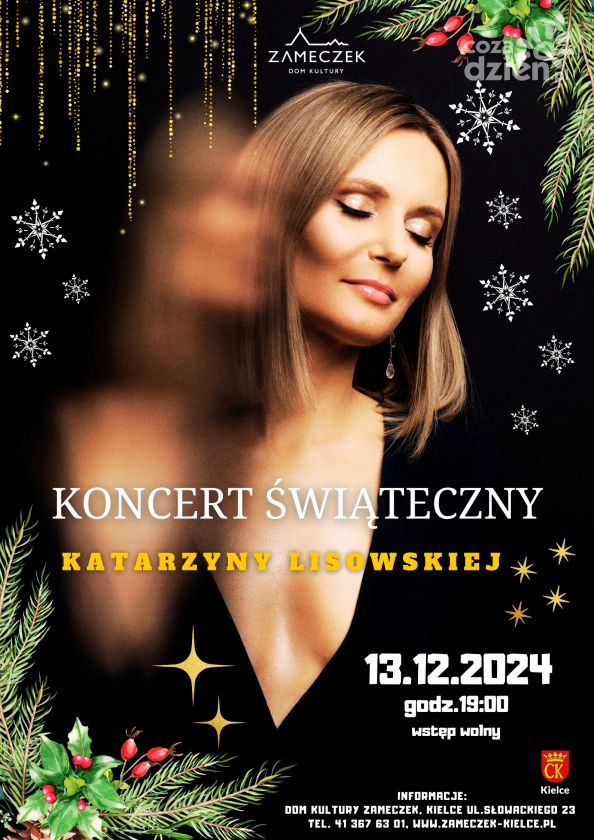 Koncert Świąteczny Kasi Lisowskiej w Domu Kultury Zameczek