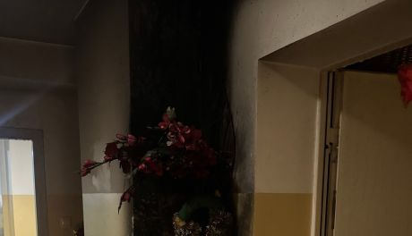 Pożar na ul. Samsonowicza w Ostrowcu