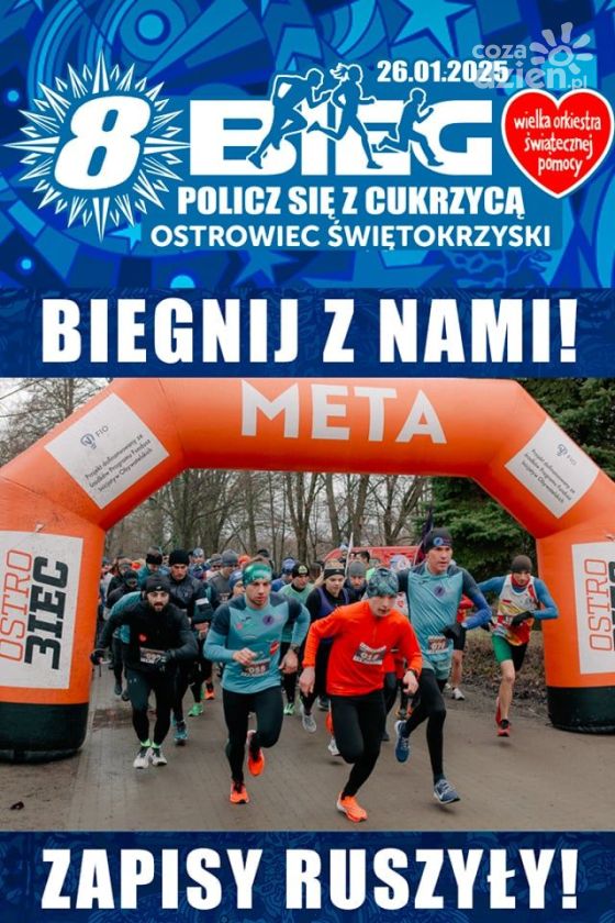 OstroBiec zaprasza do biegów w ramach WOŚP