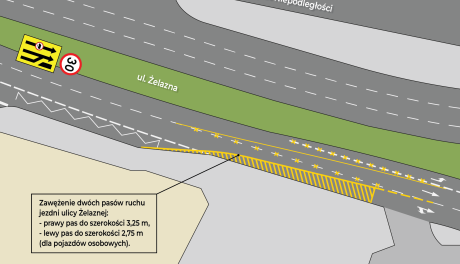 Zmiany na ul. Żelaznej. W poniedziałek rozpocznie się budowa windy przy tunelu pod dworcem PKP