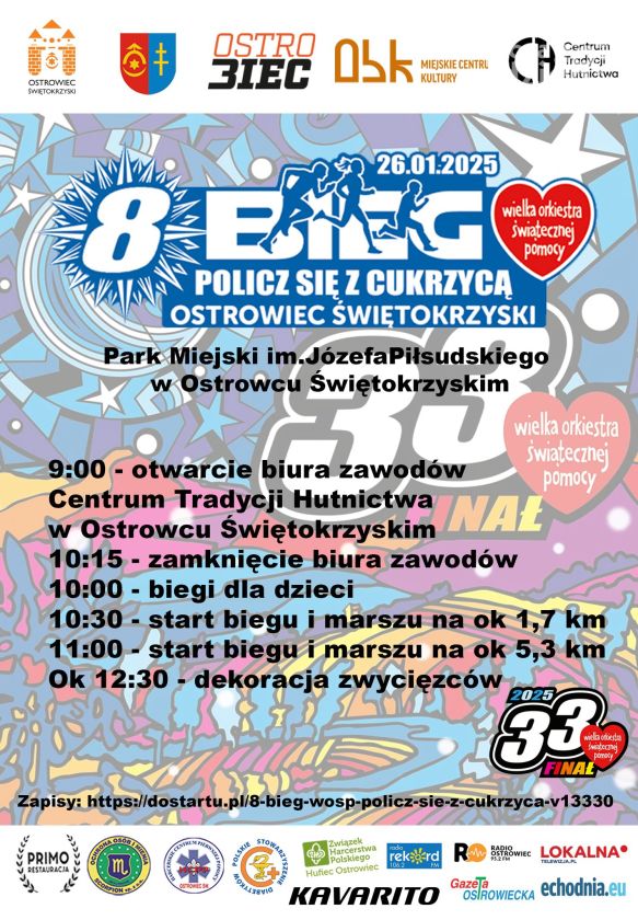 Łączą sport z dobroczynnością. OstroBiec zaprasza na aktywną niedzielę z WOŚP