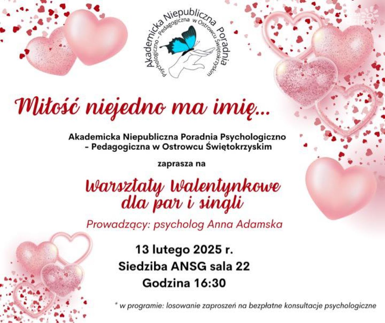 Miłość nie jedno ma imię - warsztaty walentynkowe dla par i singli