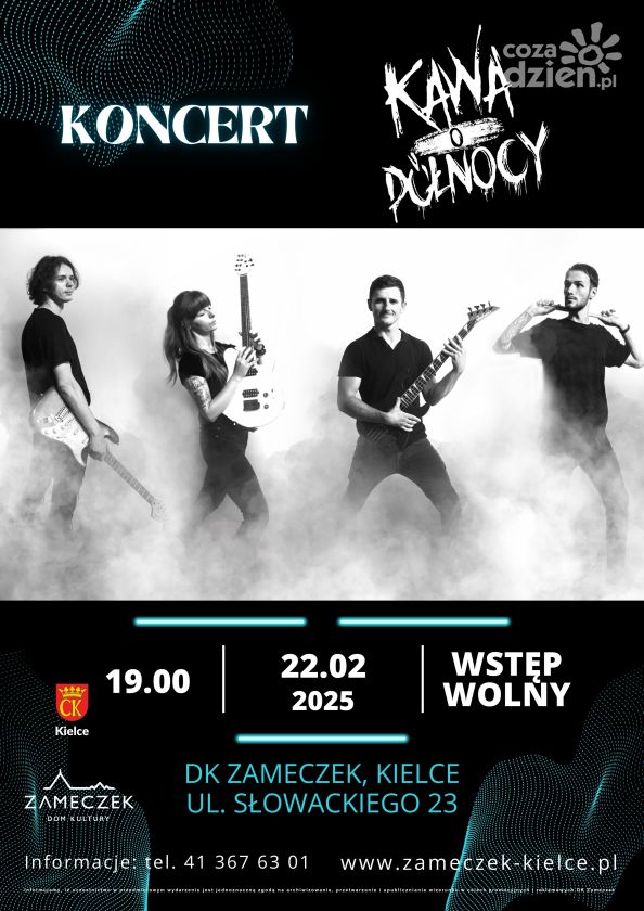 Koncert zespołu Kawa o Północy w Domu Kultury Zameczek