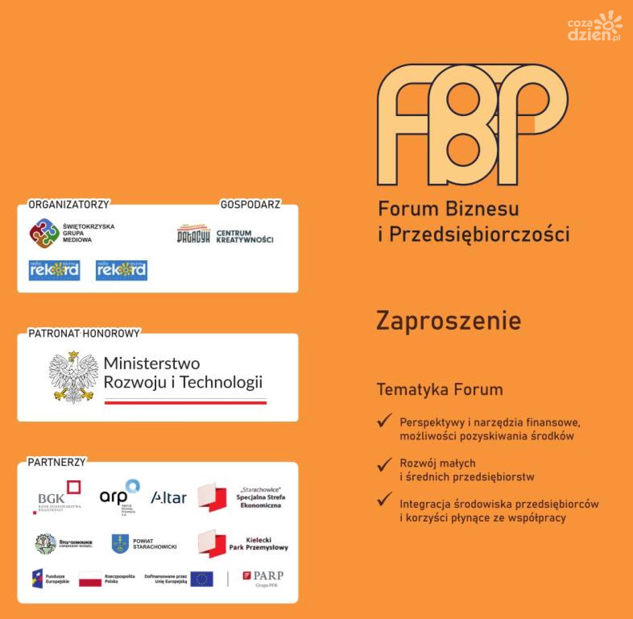 Forum Biznesu i Przedsiębiorczości już w czwartek