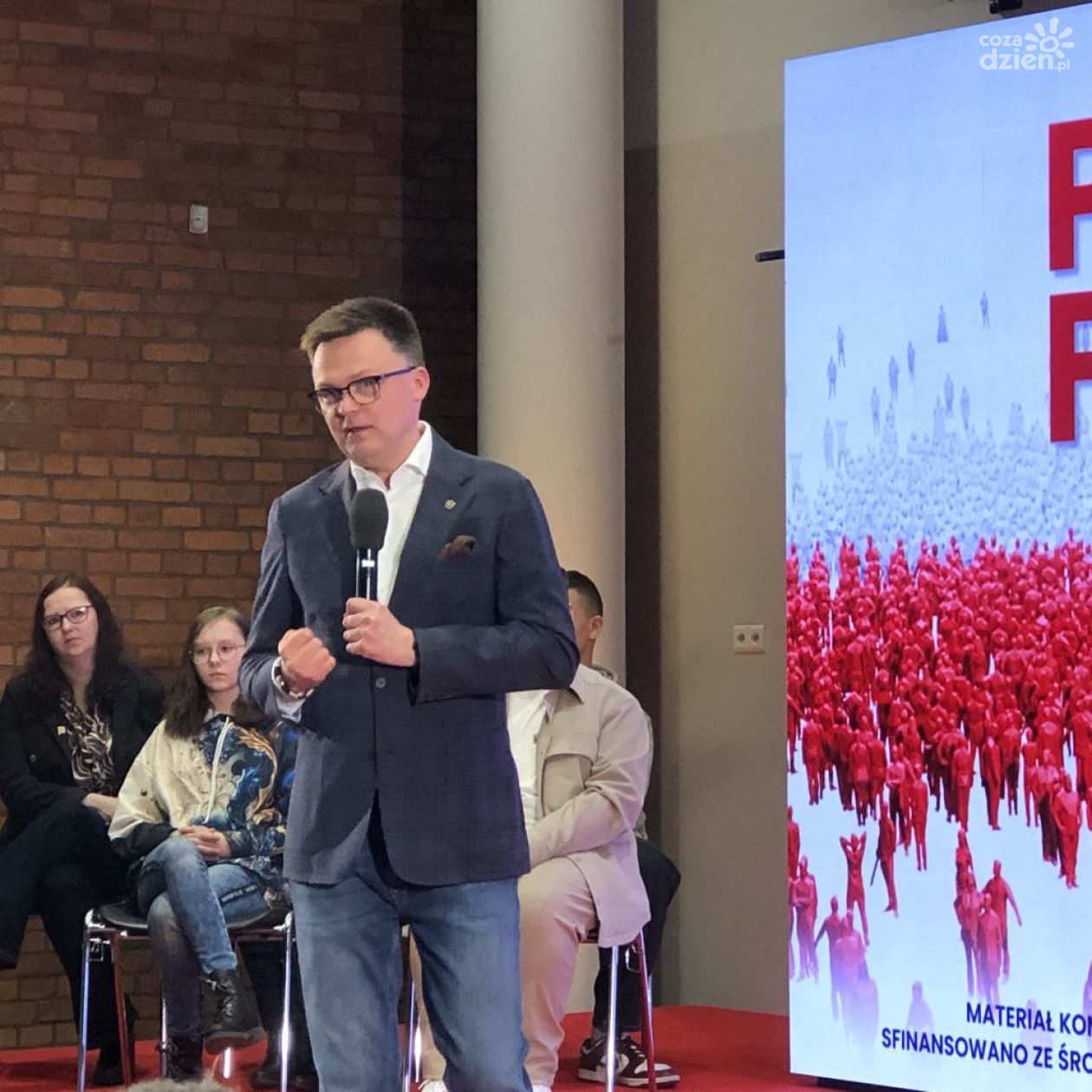 Szymon Hołownia po raz pierwszy  w kampanii prezydenckiej w Ostrowcu