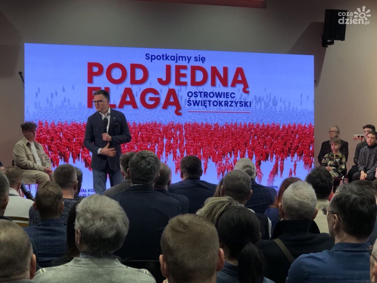 Kwestie geopolityczne poruszane na ostrowieckim spotkaniu z marszałkiem Hołownią 