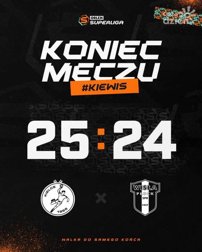 Industria Kielce wygrywa w meczu na szycie! Orlen Wisła Płock pokonana