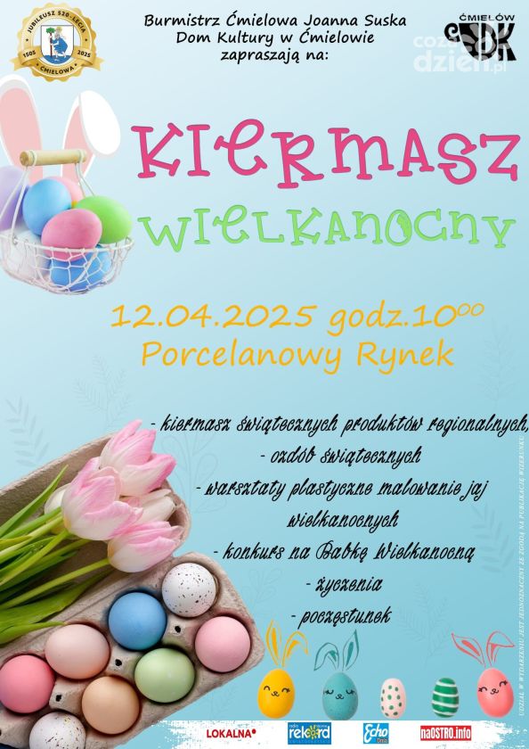 Wielkanocny Kiermasz na Porcelanowym Rynku w Ćmielowie