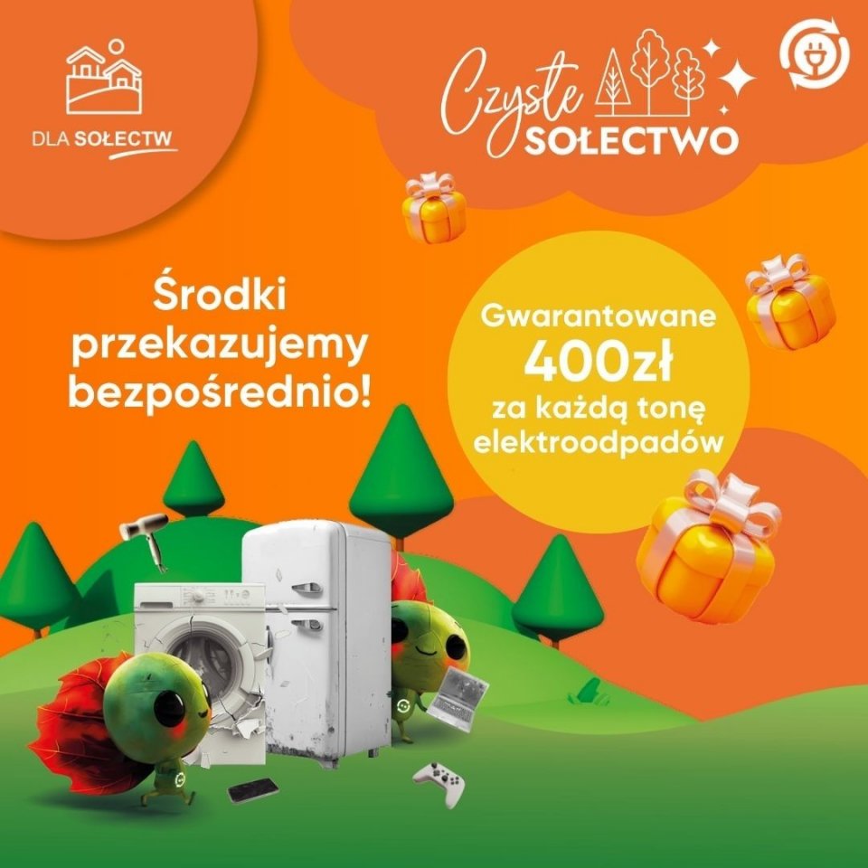 Nagrody za elektroodpady - rusza kolejna edycja programu "Czyste sołectwo"