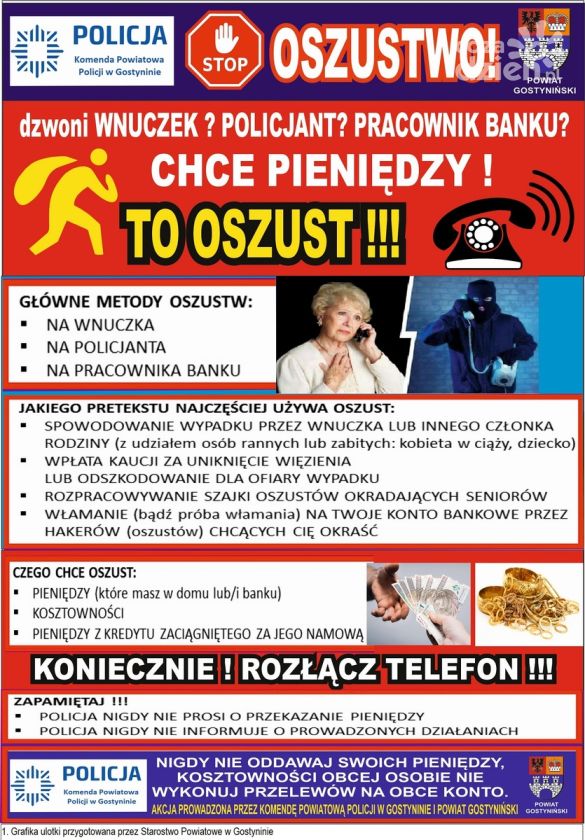 Uwaga! Dzwoni oszust- Starachowice włączyły się w ogólnopolską akcję 