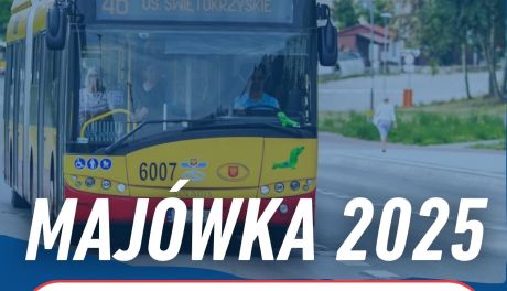 Majówka w kieleckiej komunikacji