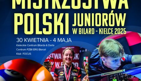 Mistrzostwa Polski Juniorów w Bilard – Kielce 2025. Kielczanie z szansami na medale!