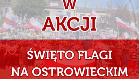 "Flaga w akcji" - happening w ostrowieckim Rynku