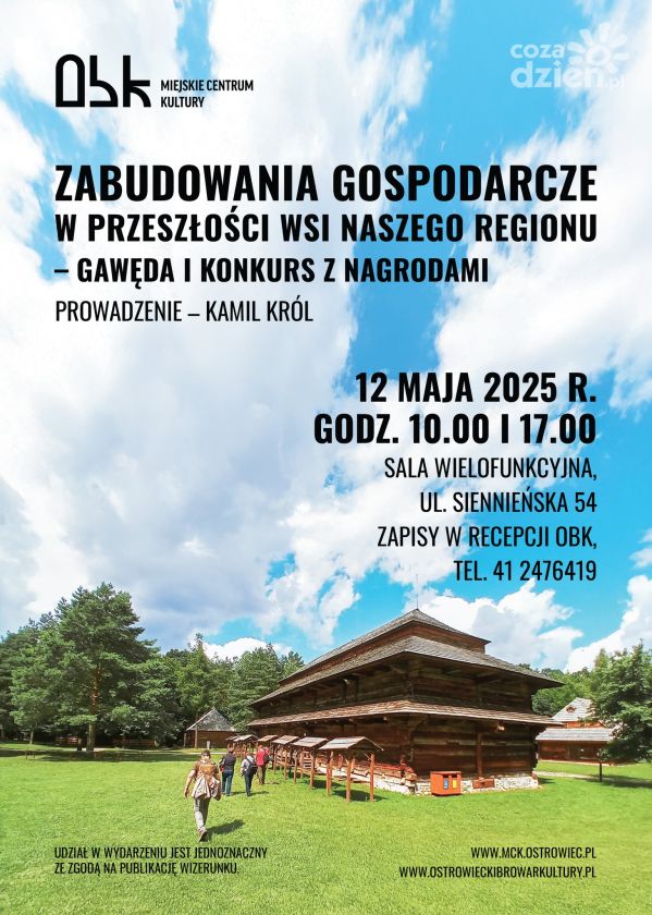 Co kryły zabudowania świętokrzyskiej wsi? 