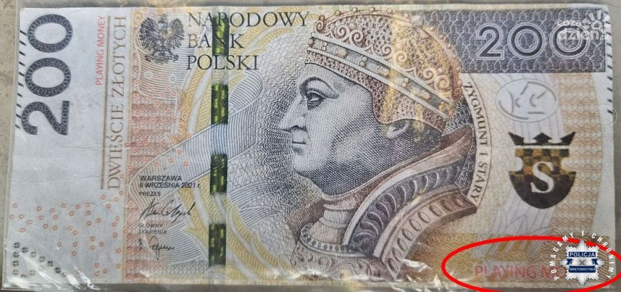 Chciał zapłacić za paliwo banknotem z gier planszowych 