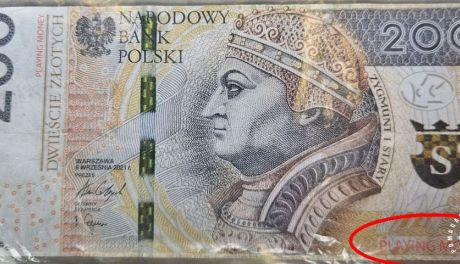 Chciał zapłacić za paliwo banknotem z gier planszowych 