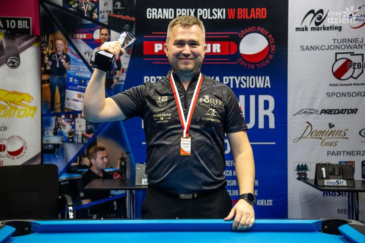 Mariusz Skoneczny z FORTIS BILARD KIELCE wygrywa Grand Prix Polski w Bilard!
