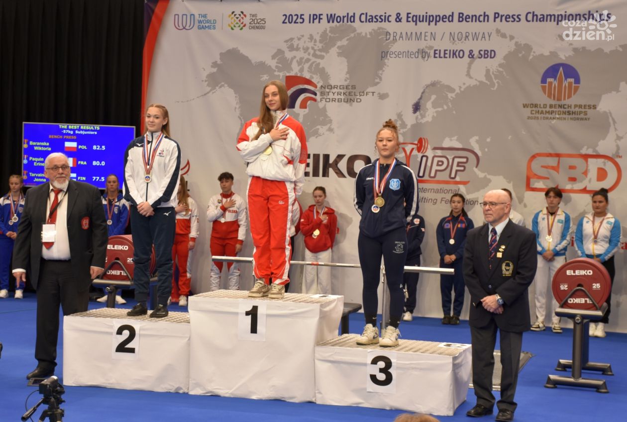 Dwa medale dla kielczan na Mistrzostwach Świata w wyciskaniu sztangi leżąc