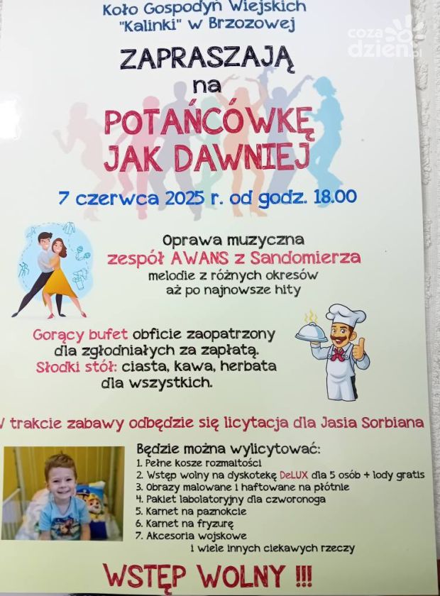 KGW Kalinki zapraszają na charytatywną potańcówkę do Brzozowej 