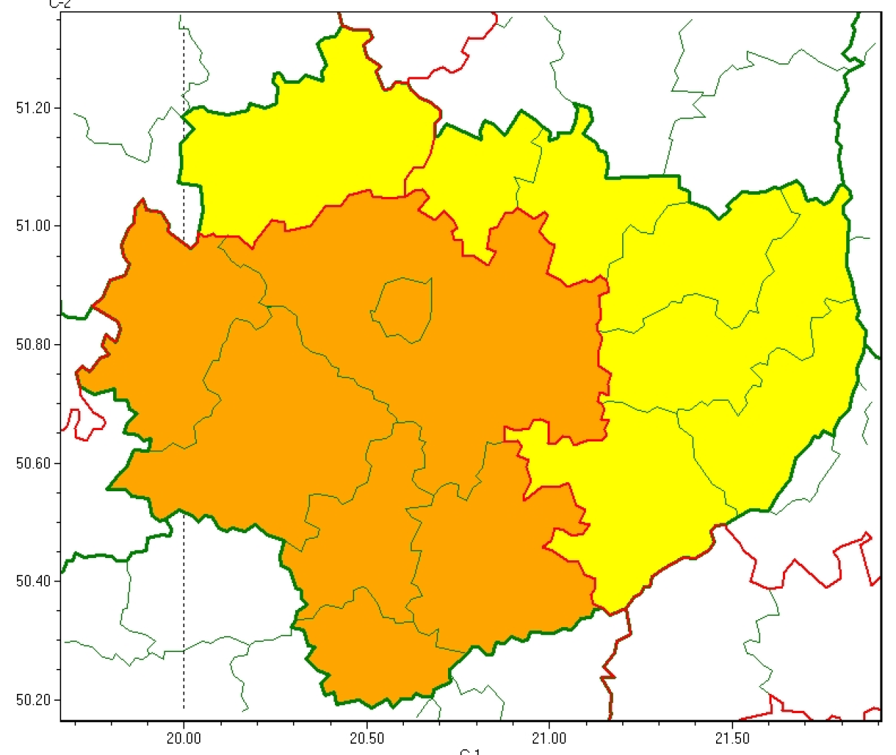 IMGW z ostrzeżeniem meteorologicznym dla świętokrzyskiego