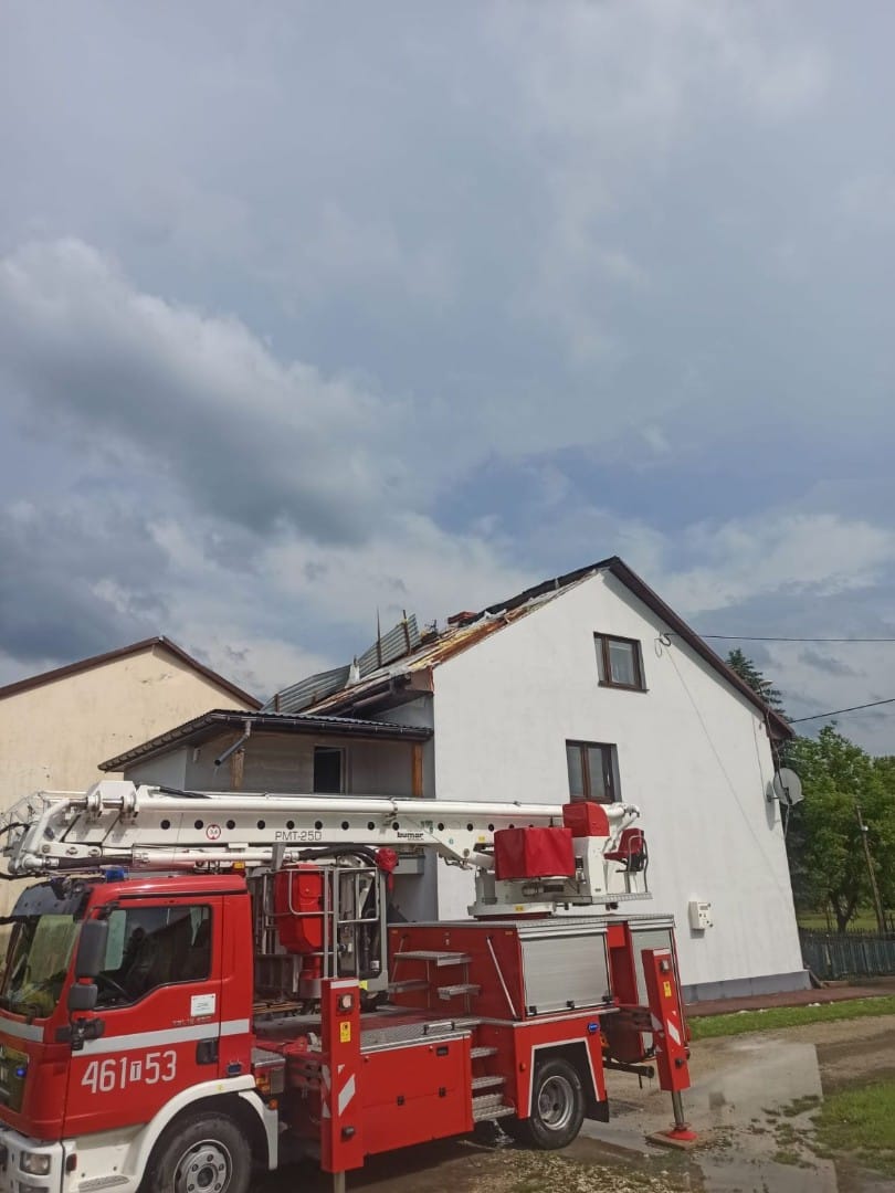 Pierwsze skutki nawałnic nad województwem świętokrzyskim