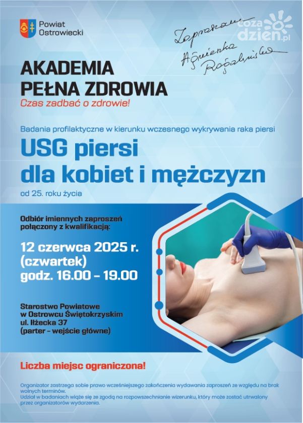 Bezpłatne badanie usg dla pań i panów 