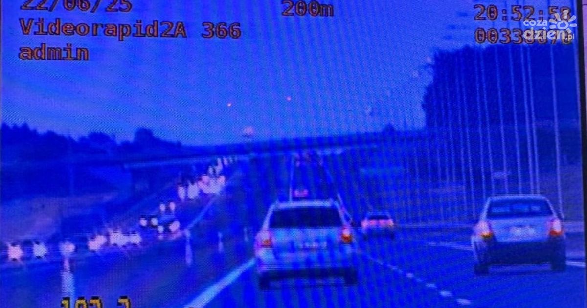 Pijany z dziećmi jechał ponad 180 km/h
