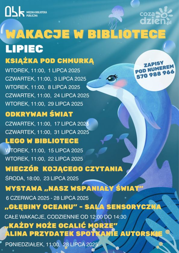 Lato z ostrowiecką biblioteką pełne  ciekawych propozycji 