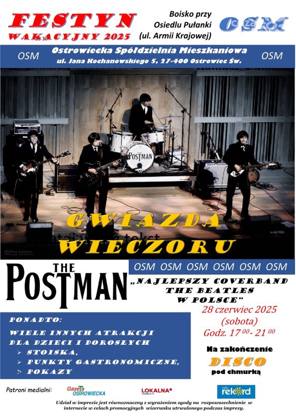 
Letnie granie z OSM! Festyn wakacyjny już w sobotę 28 czerwca
